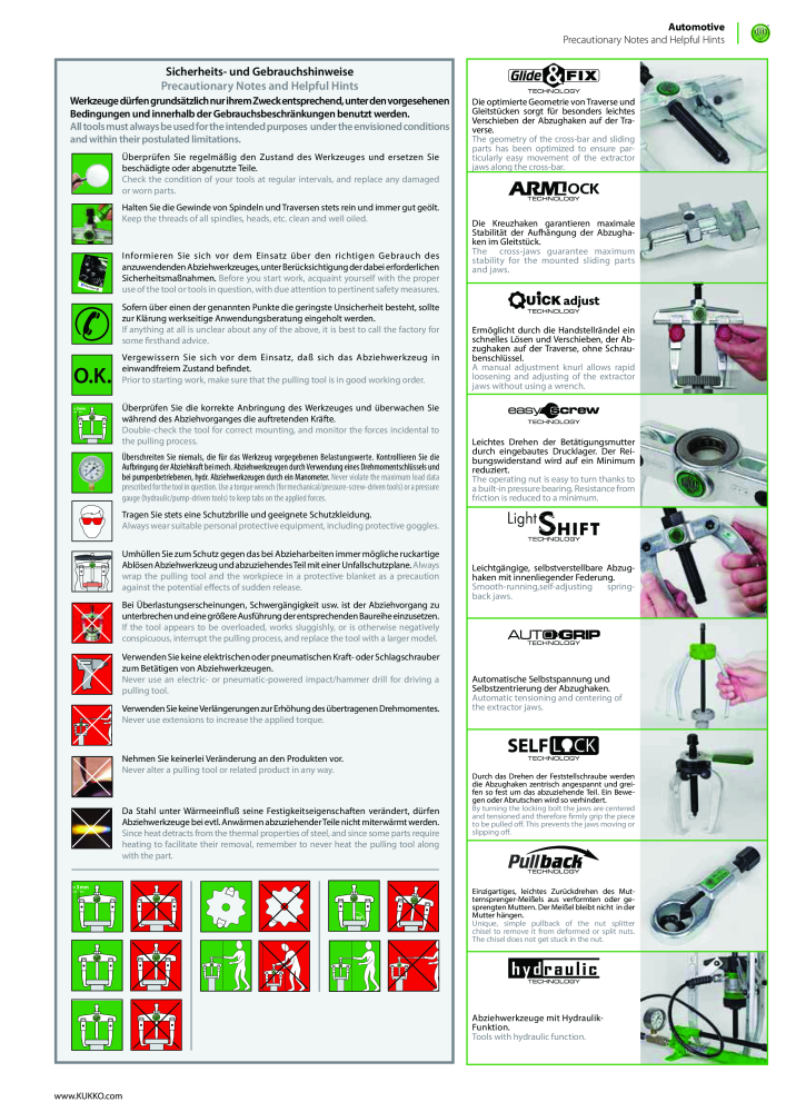 Kukko Automotive - extractor puller catalogue Nº: 1155 - Página 155