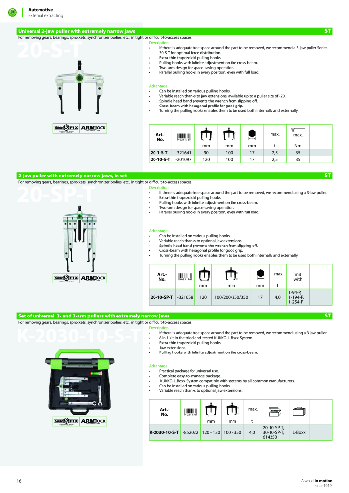 Kukko Automotive - extractor puller catalogue Nº: 1155 - Página 18