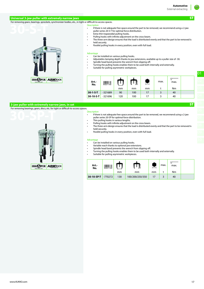 Kukko Automotive - extractor puller catalogue Nº: 1155 - Página 19