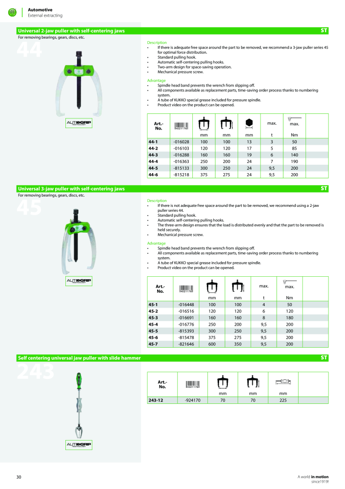 Kukko Automotive - extractor puller catalogue Nº: 1155 - Página 32