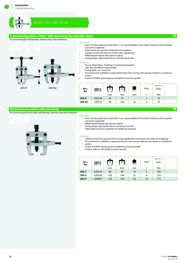 Kukko Automotive - extractor puller catalogue Nº: 1155 - Página 36