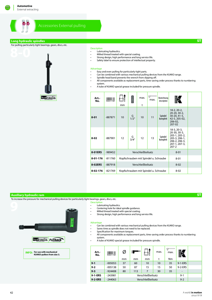 Kukko Automotive - extractor puller catalogue Nº: 1155 - Página 44