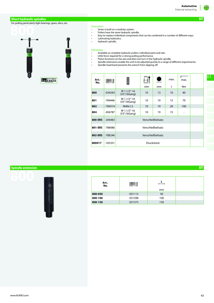 Kukko Automotive - extractor puller catalogue Nº: 1155 - Página 45