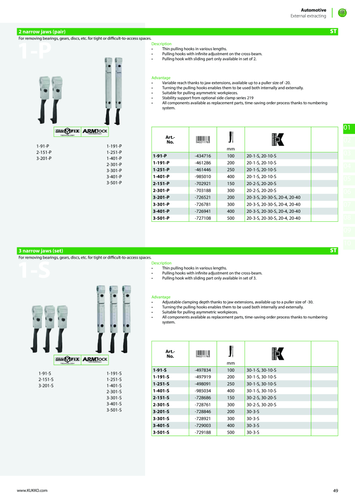 Kukko Automotive - extractor puller catalogue Nº: 1155 - Página 51