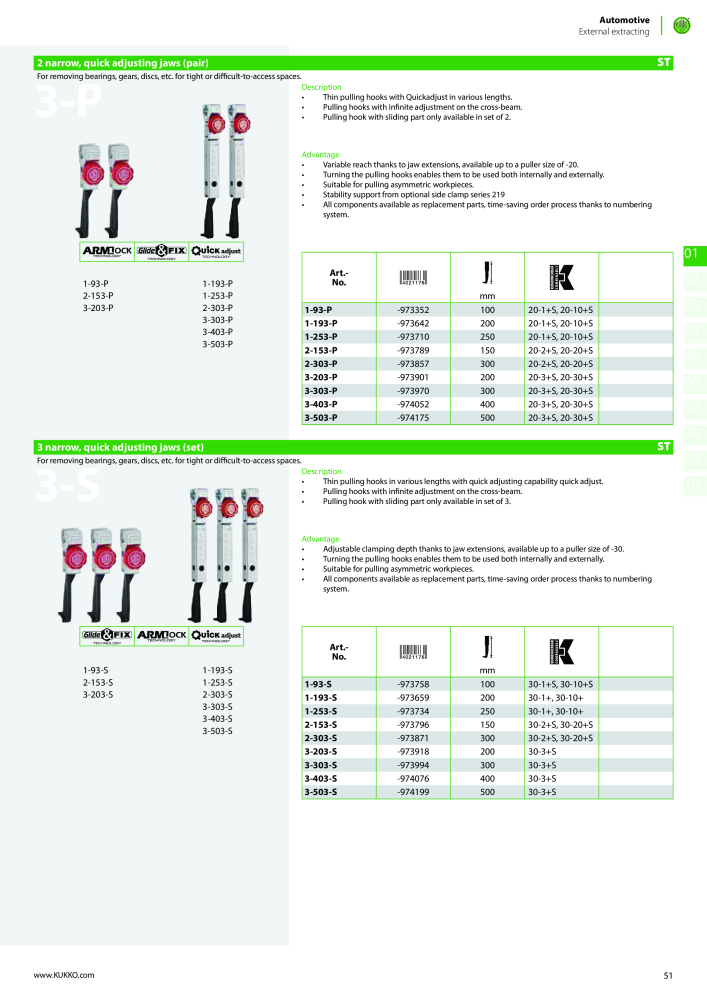 Kukko Automotive - extractor puller catalogue Nº: 1155 - Página 53