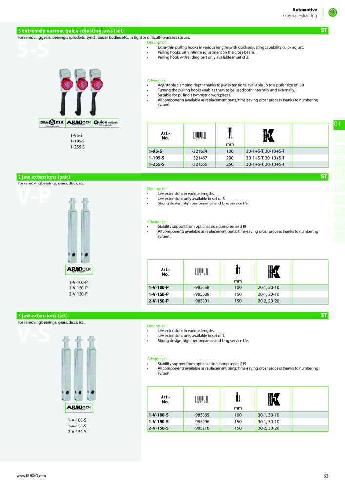 Kukko Automotive - extractor puller catalogue Nº: 1155 - Página 55