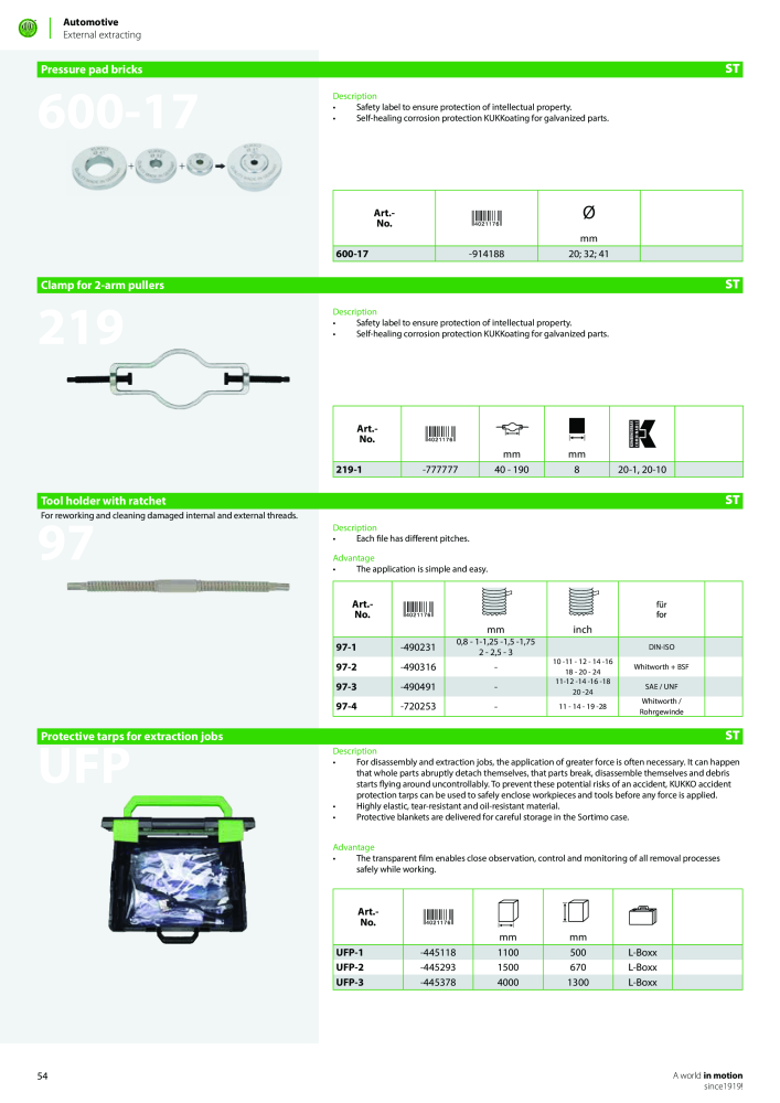 Kukko Automotive - extractor puller catalogue Nº: 1155 - Página 56