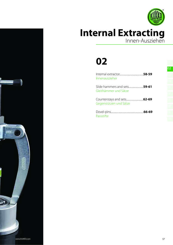 Kukko Automotive - extractor puller catalogue Nº: 1155 - Página 59