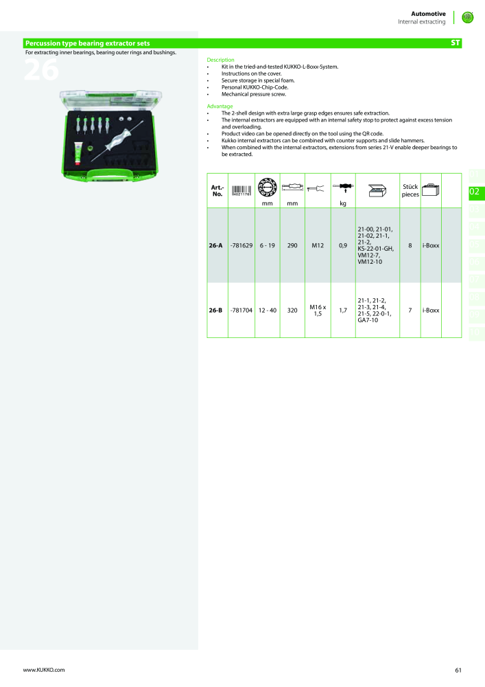 Kukko Automotive - extractor puller catalogue Nº: 1155 - Página 63