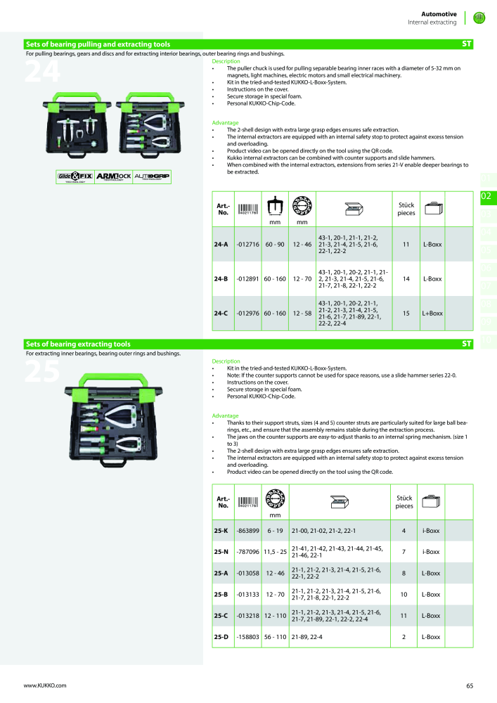 Kukko Automotive - extractor puller catalogue Nº: 1155 - Página 67