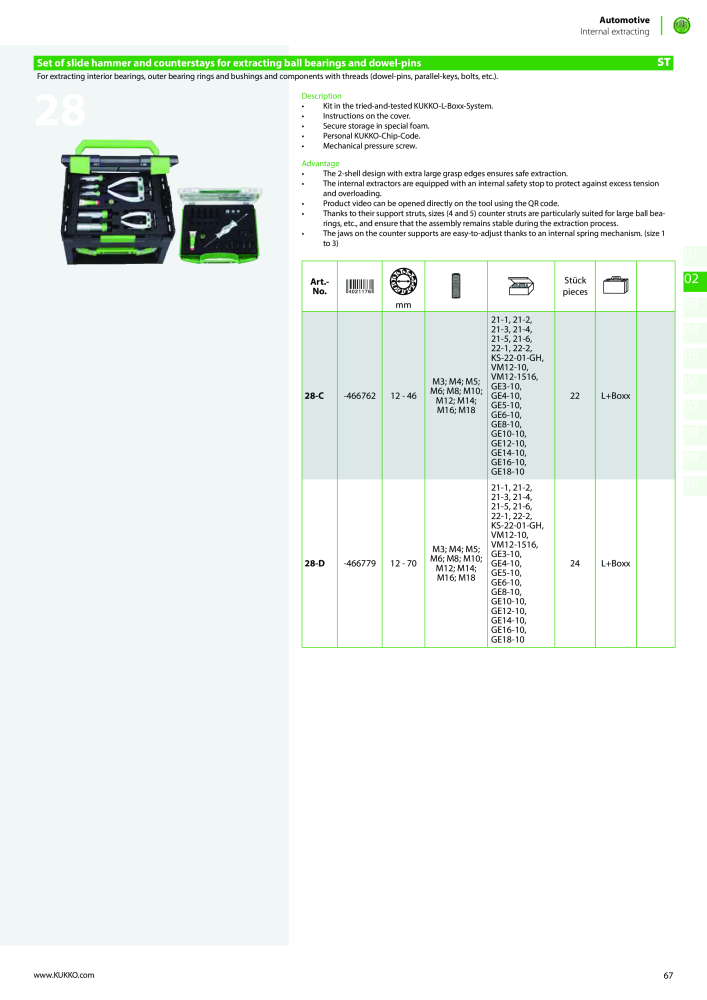 Kukko Automotive - extractor puller catalogue Nº: 1155 - Página 69