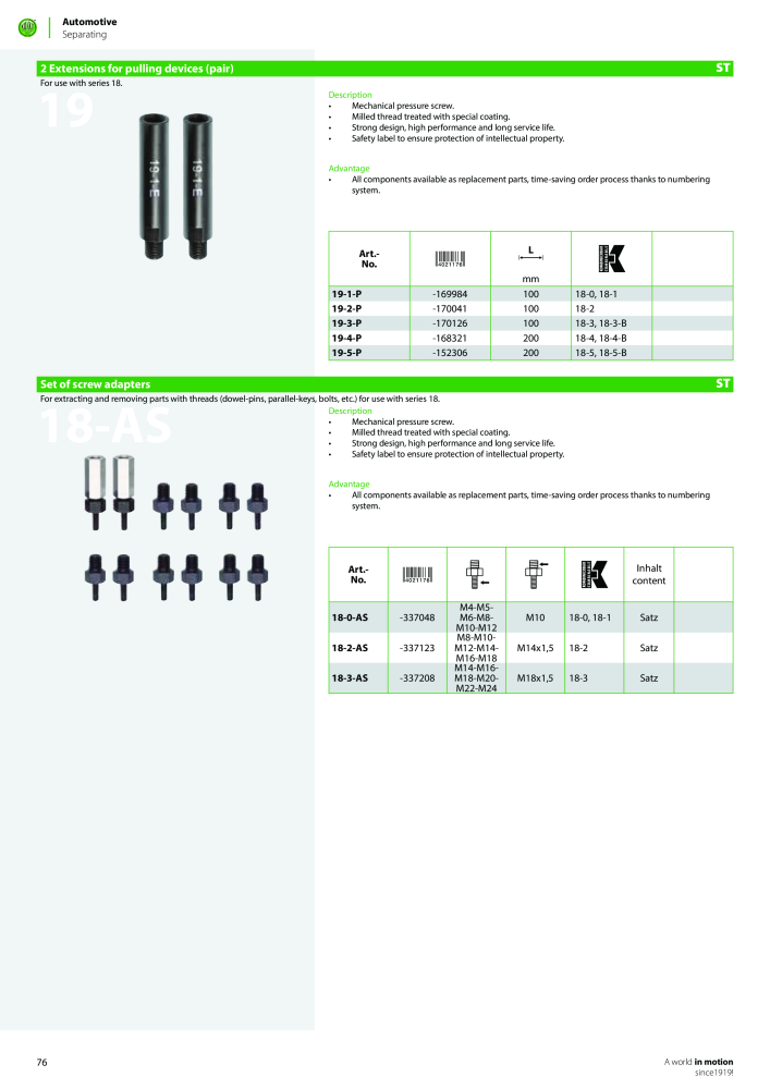 Kukko Automotive - extractor puller catalogue Nº: 1155 - Página 78