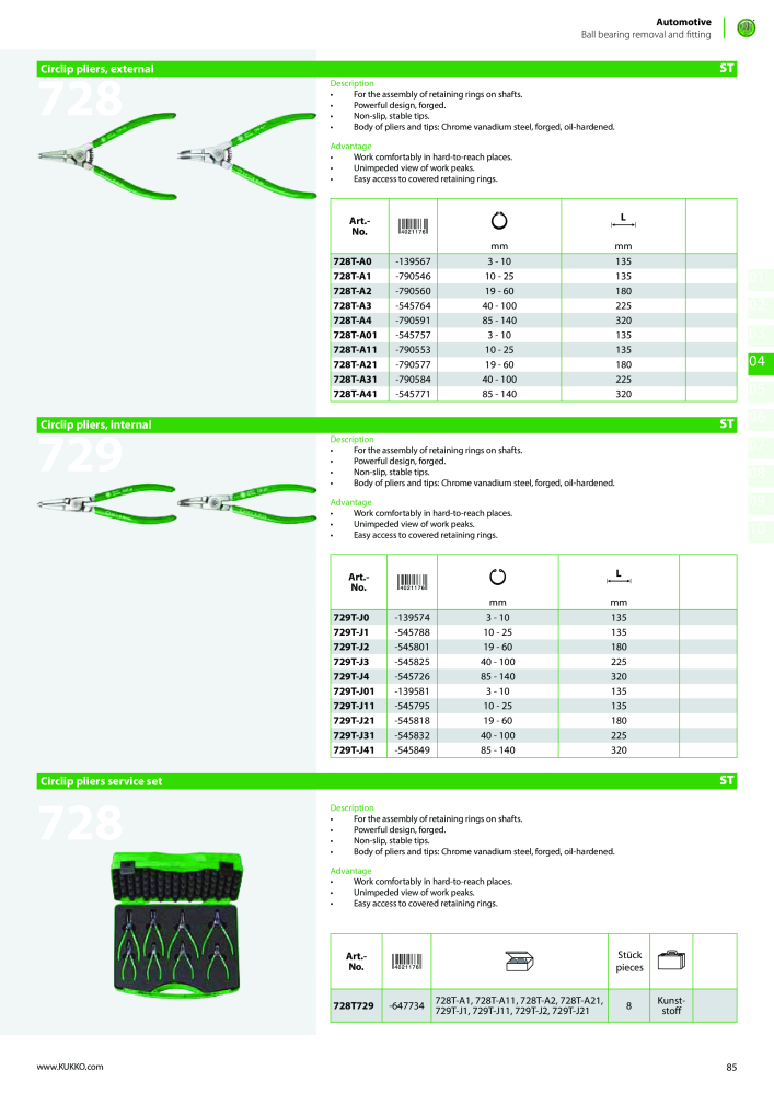 Kukko Automotive - extractor puller catalogue Nº: 1155 - Página 87