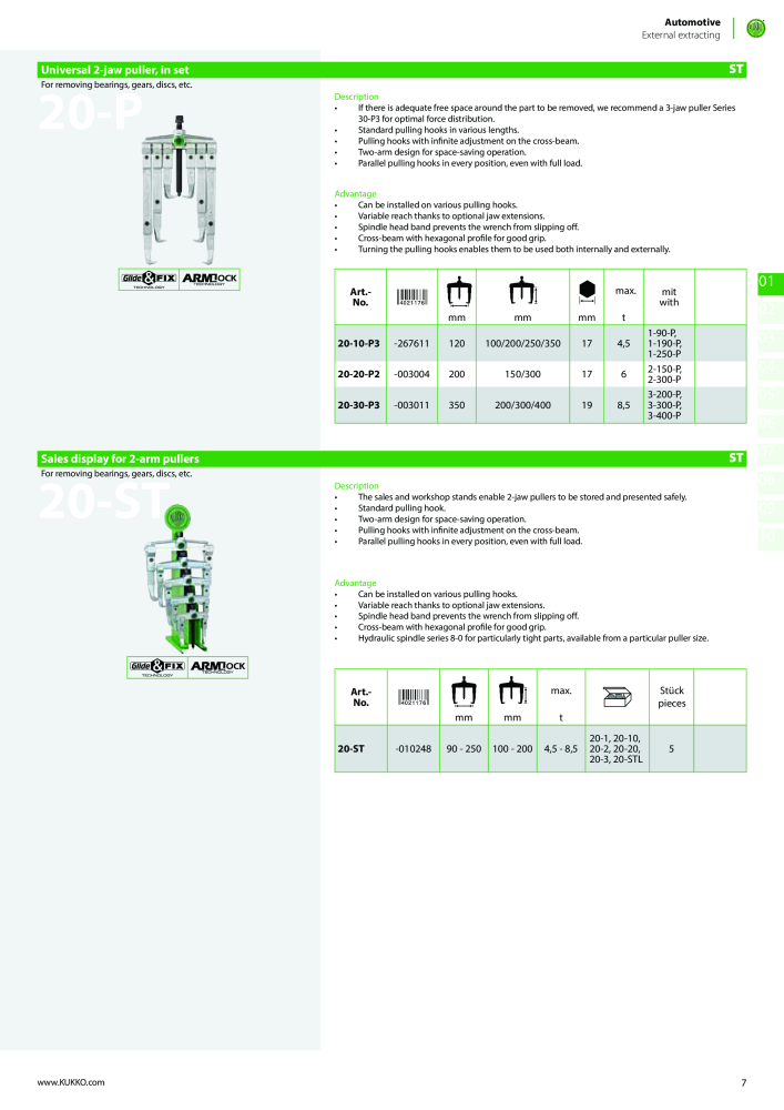 Kukko Automotive - extractor puller catalogue Nº: 1155 - Página 9