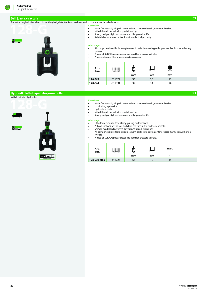 Kukko Automotive - extractor puller catalogue Nº: 1155 - Página 98