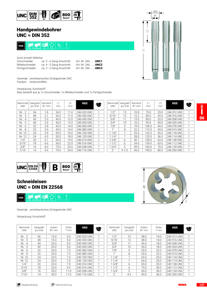 Ruko Hauptkatalog Präzisionswerkzeuge NR.: 126 - Side 139