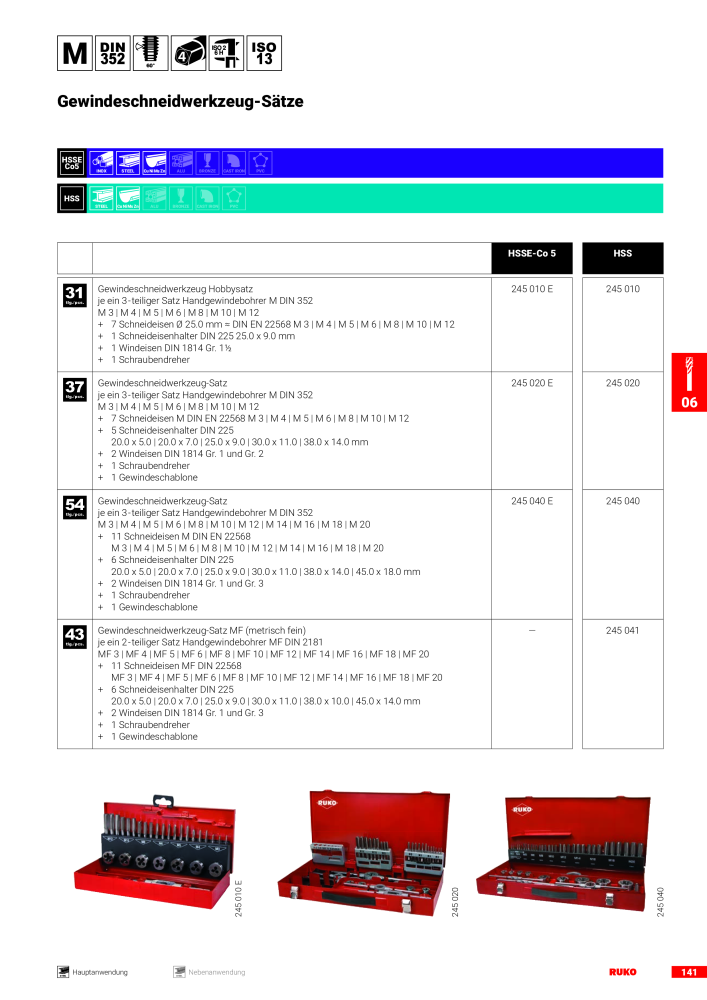 Ruko Hauptkatalog Präzisionswerkzeuge NO.: 126 - Page 143