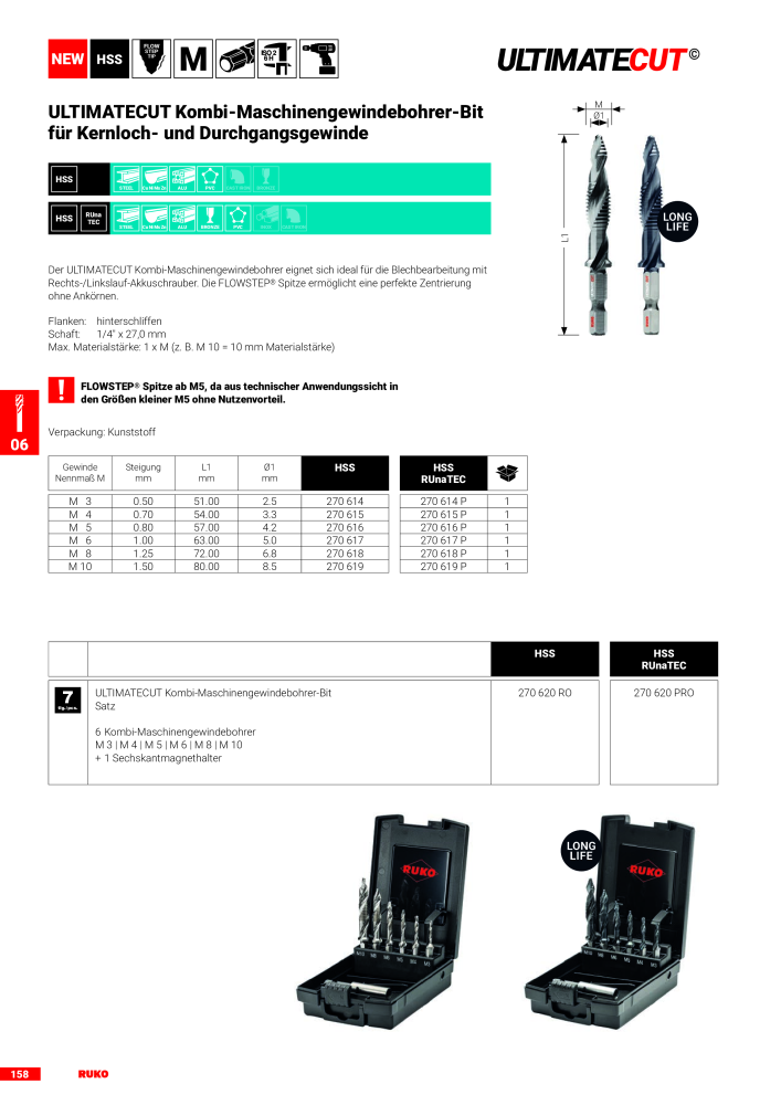 Ruko Hauptkatalog Präzisionswerkzeuge NR.: 126 - Seite 160