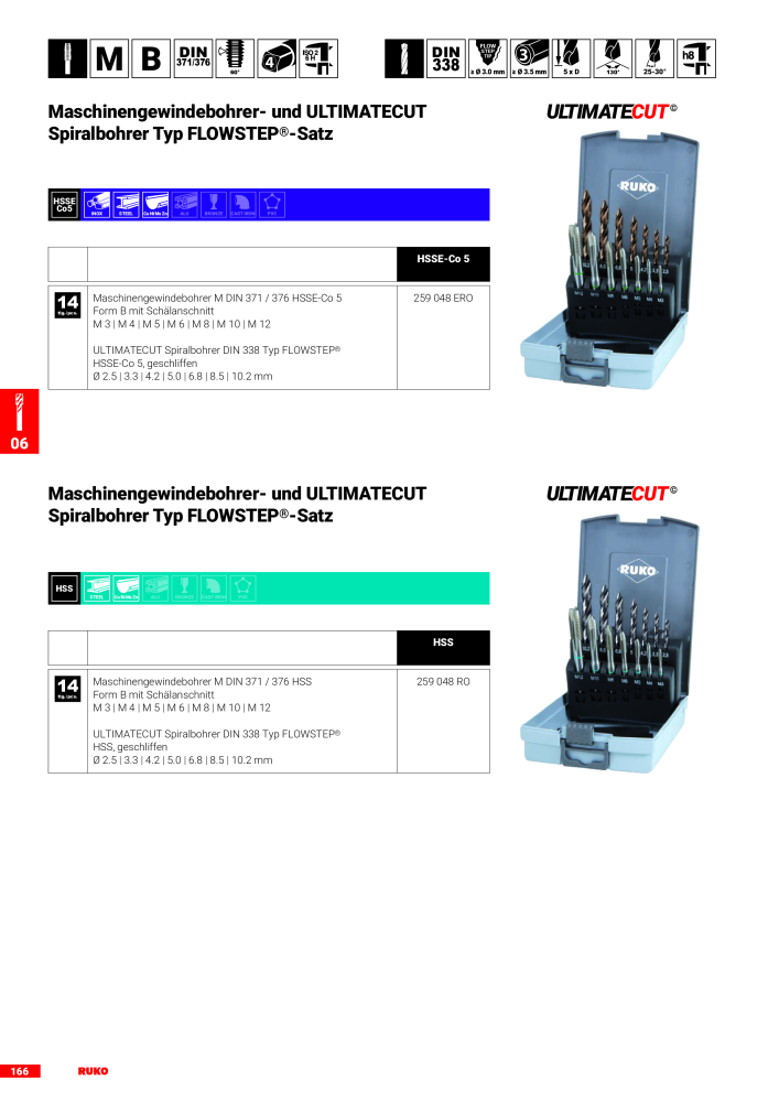 Ruko Hauptkatalog Präzisionswerkzeuge NR.: 126 - Side 168