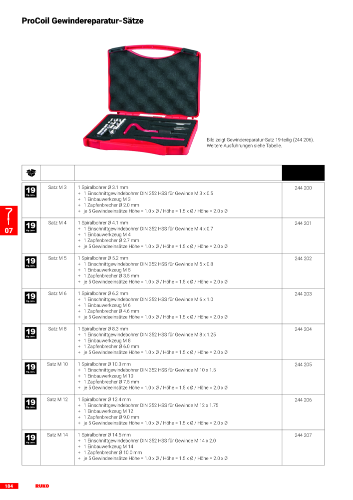 Ruko Hauptkatalog Präzisionswerkzeuge NR.: 126 - Seite 186