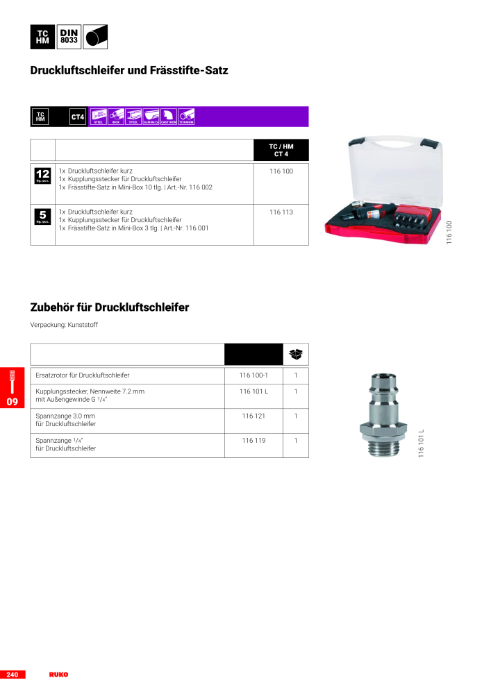 Ruko Hauptkatalog Präzisionswerkzeuge NR.: 126 - Seite 242