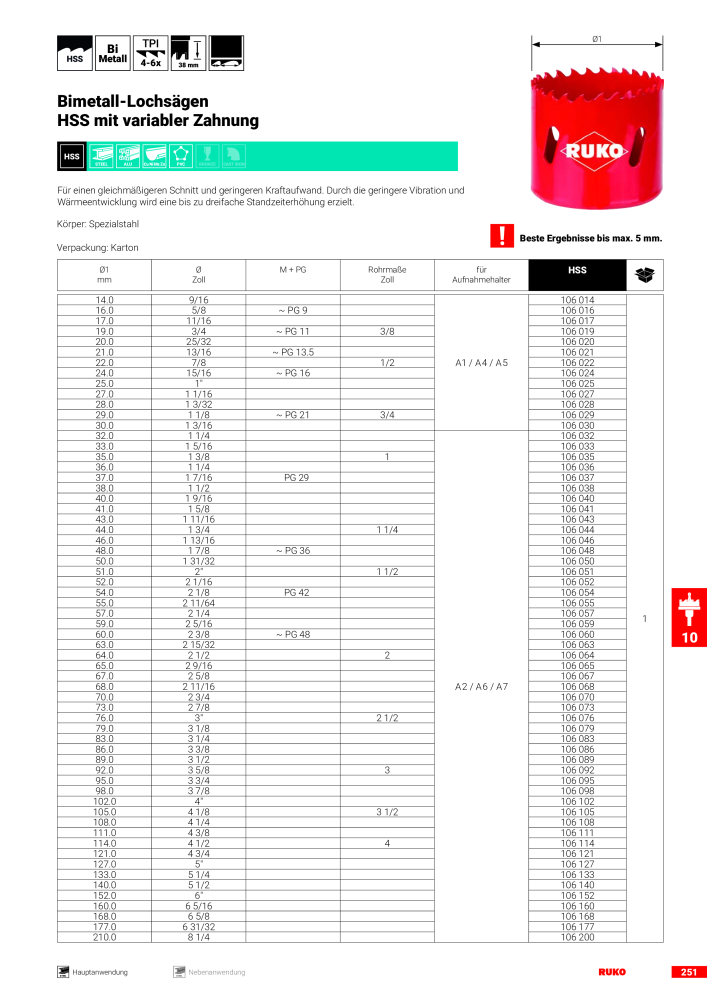 Ruko Hauptkatalog Präzisionswerkzeuge NR.: 126 - Seite 253
