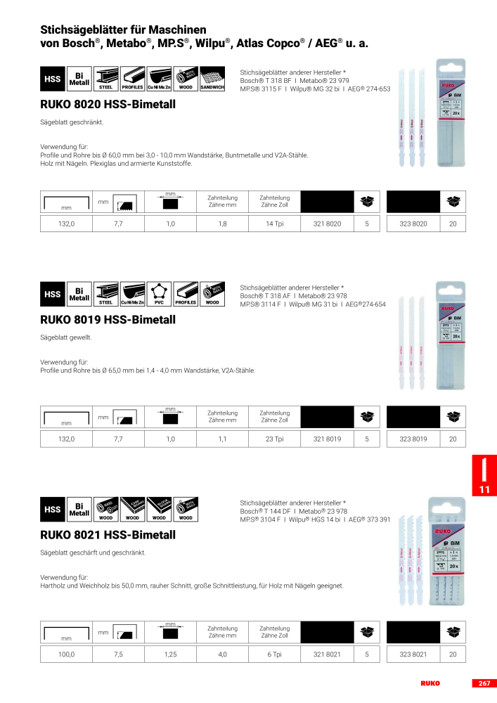 Ruko Hauptkatalog Präzisionswerkzeuge NO.: 126 - Page 269