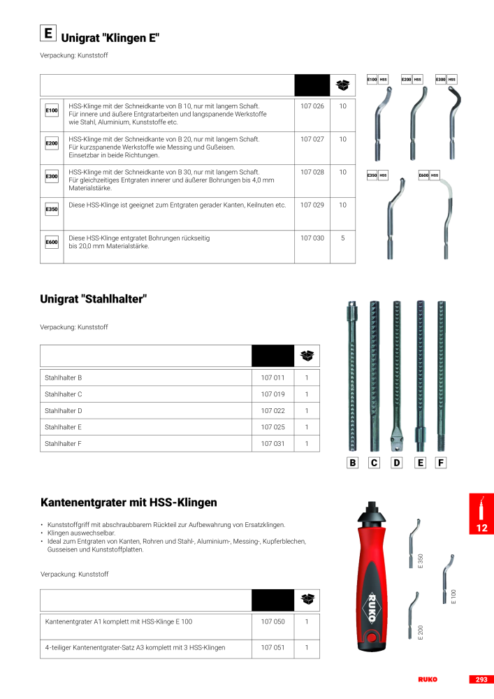 Ruko Hauptkatalog Präzisionswerkzeuge NR.: 126 - Side 295