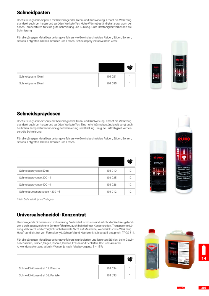 Ruko Hauptkatalog Präzisionswerkzeuge NR.: 126 - Seite 305