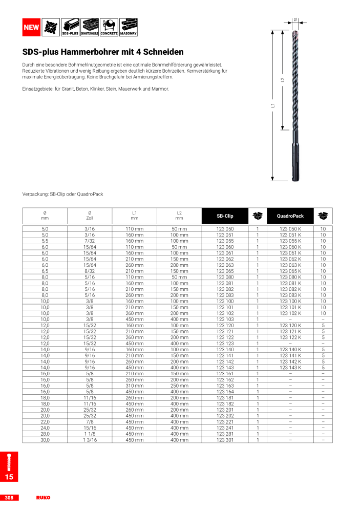 Ruko Hauptkatalog Präzisionswerkzeuge Č. 126 - Strana 310