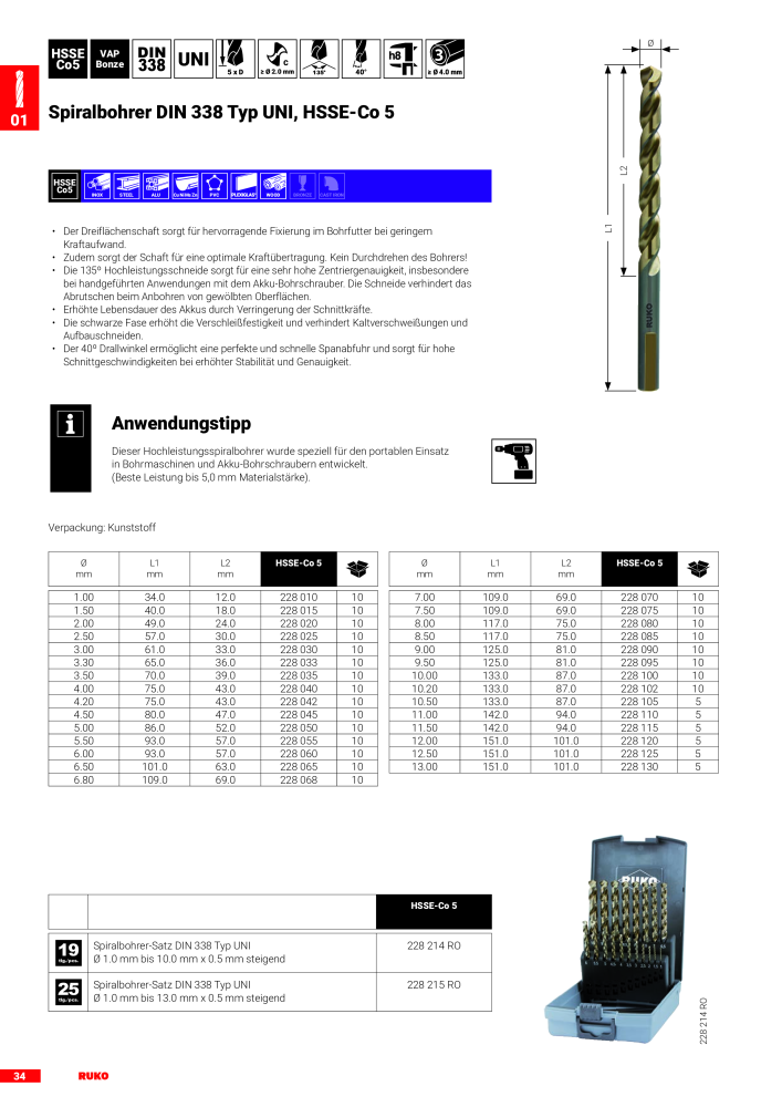 Ruko Hauptkatalog Präzisionswerkzeuge NR.: 126 - Seite 36