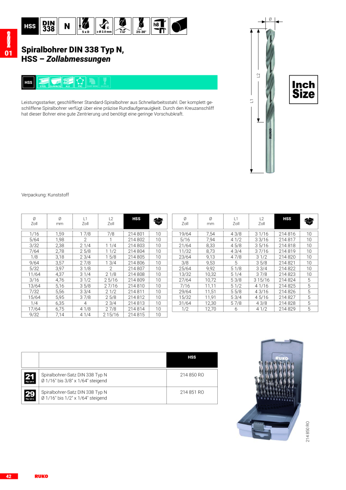 Ruko Hauptkatalog Präzisionswerkzeuge NR.: 126 - Seite 44