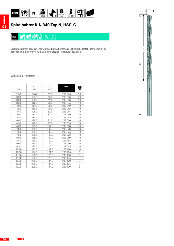 Ruko Hauptkatalog Präzisionswerkzeuge NR.: 126 - Seite 52