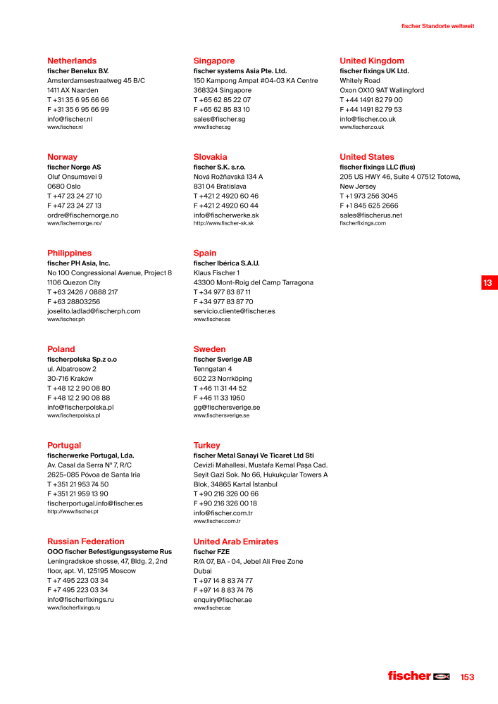 fischer Schrauben Hauptkatalog NR.: 1267 - Seite 153