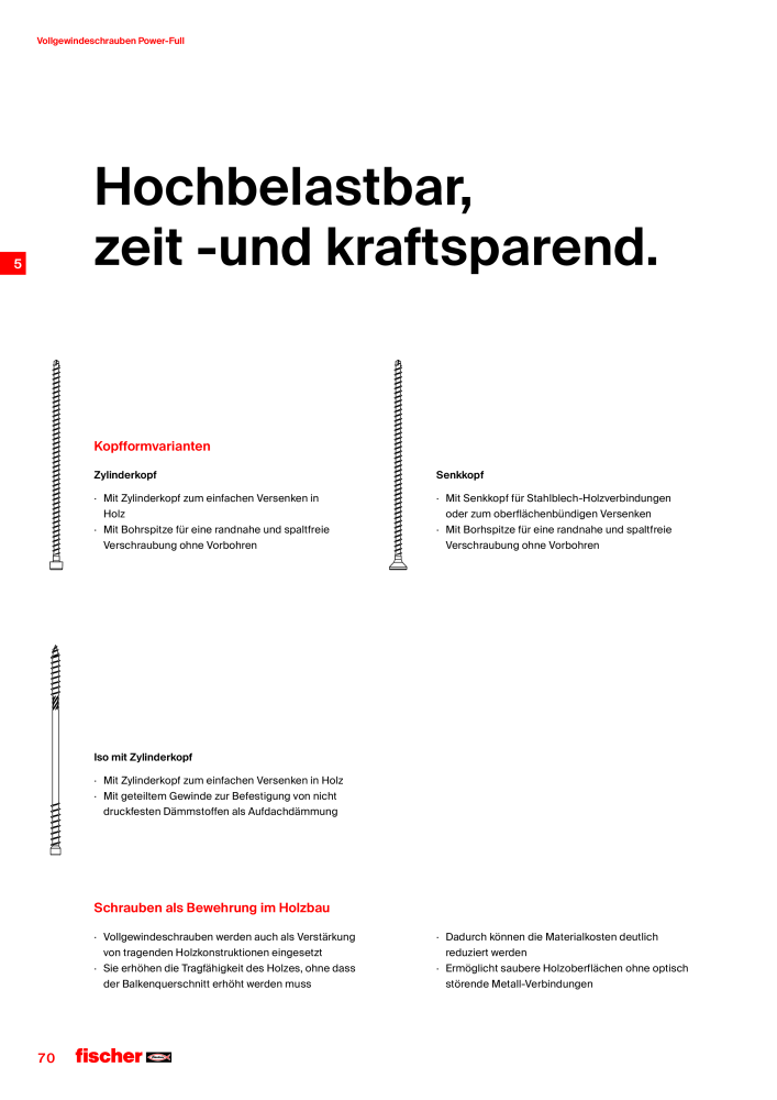 fischer Schrauben Hauptkatalog Nb. : 1267 - Page 70