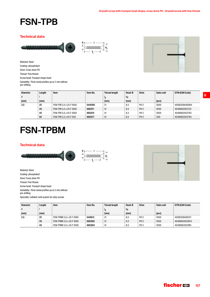 fischer screws maincatalogue NR.: 1268 - Strona 117