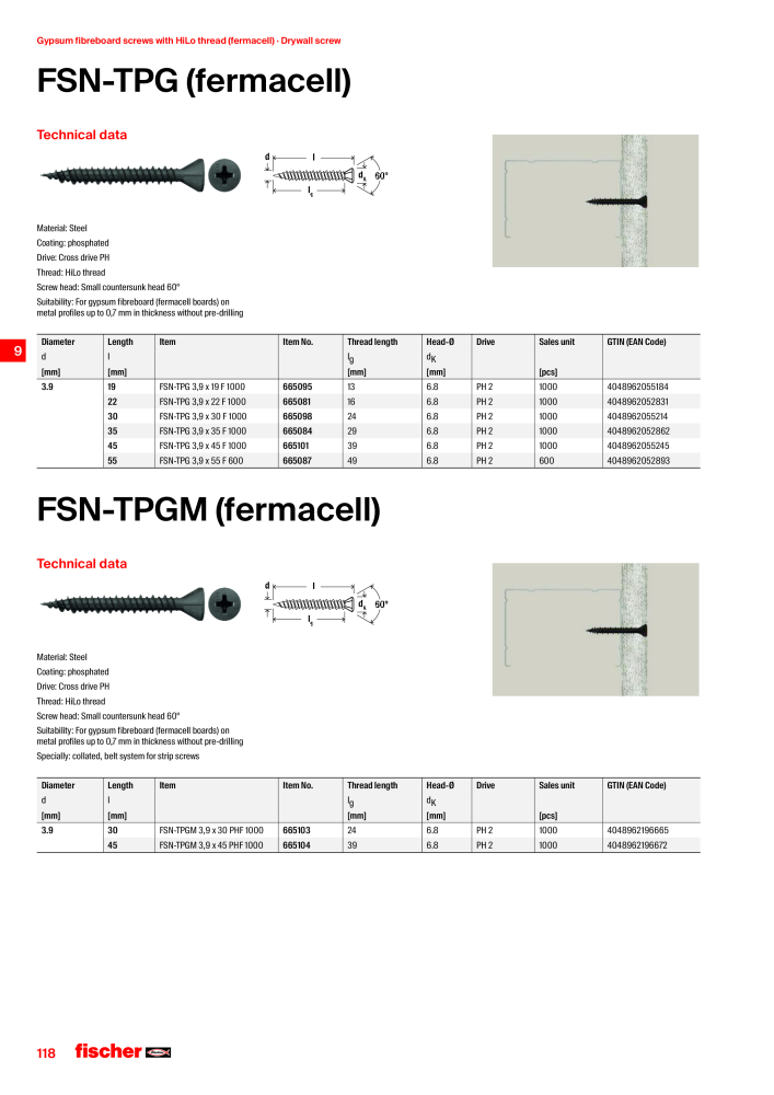 fischer screws maincatalogue NO.: 1268 - Page 118