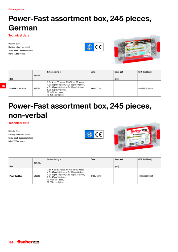 fischer screws maincatalogue NR.: 1268 - Seite 124