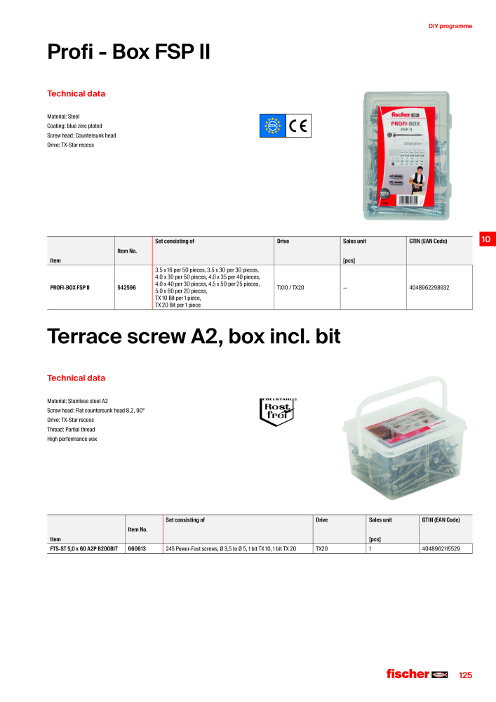 fischer screws maincatalogue NR.: 1268 - Strona 125