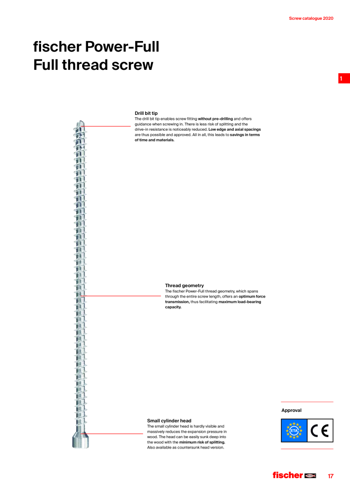fischer screws maincatalogue NR.: 1268 - Strona 17