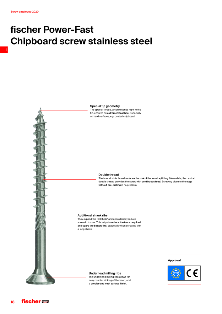 fischer screws maincatalogue NR.: 1268 - Seite 18