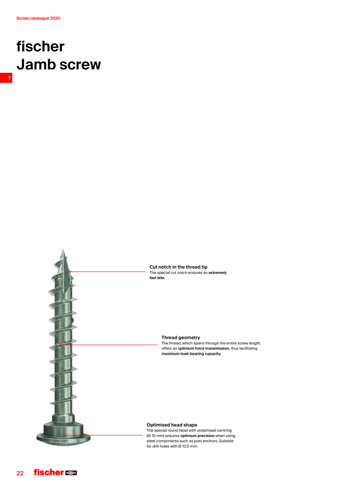 fischer screws maincatalogue NR.: 1268 - Seite 22
