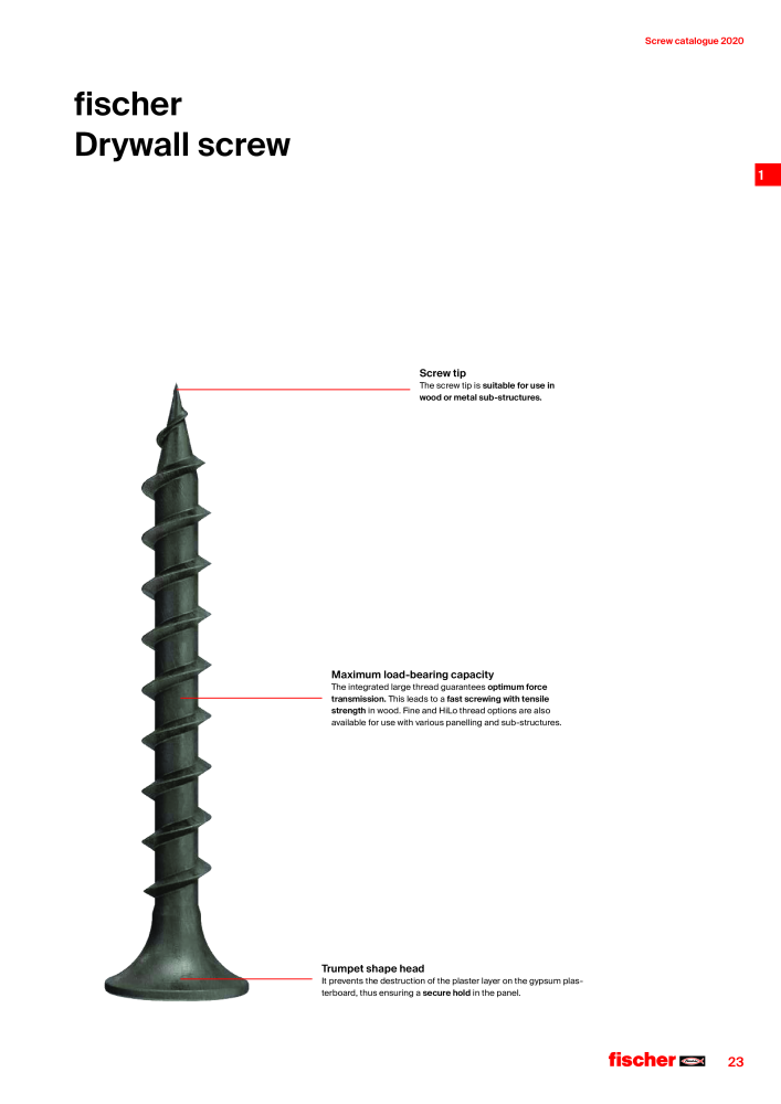 fischer screws maincatalogue NR.: 1268 - Seite 23