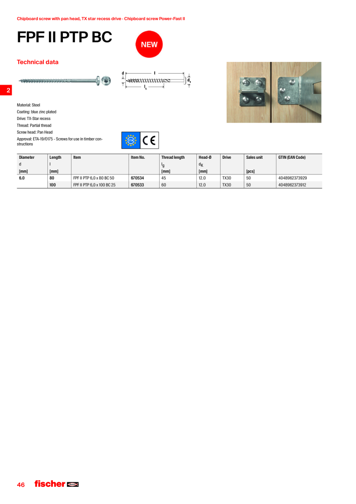 fischer screws maincatalogue NO.: 1268 - Page 46