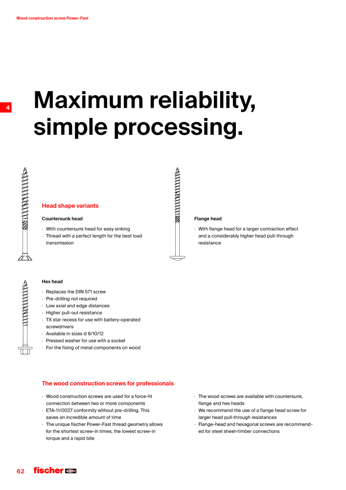 fischer screws maincatalogue NR.: 1268 - Strona 62