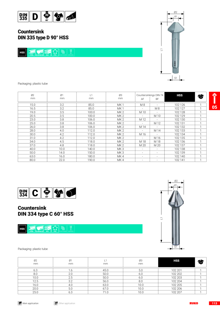 Ruko main catalogue precision tools NO.: 127 - Page 115