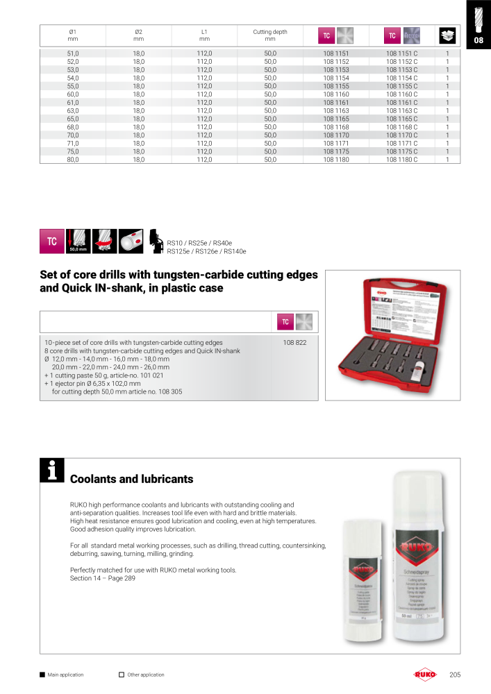 Ruko main catalogue precision tools NR.: 127 - Side 205