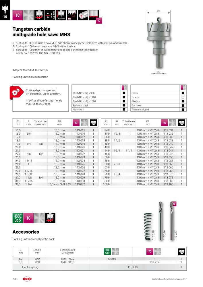 Ruko main catalogue precision tools NO.: 127 - Page 236