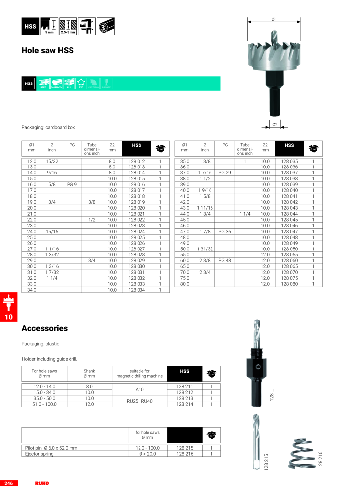 Ruko main catalogue precision tools Č. 127 - Strana 248