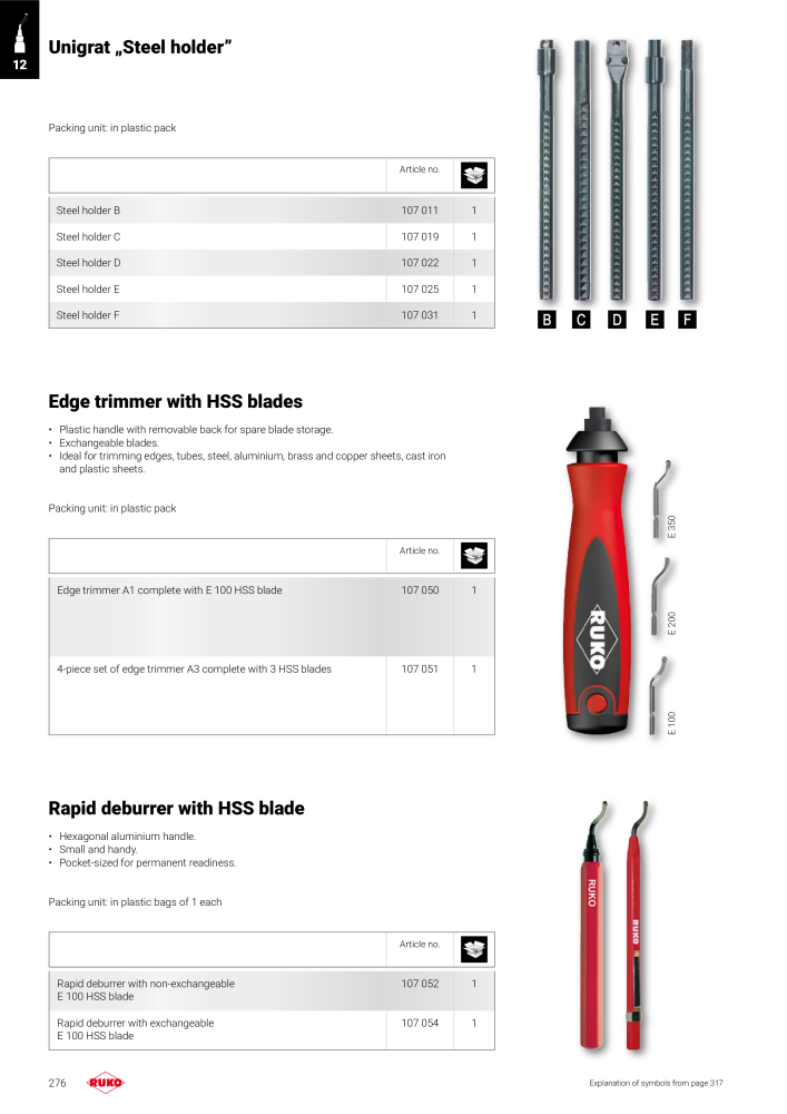 Ruko main catalogue precision tools NO.: 127 - Page 276